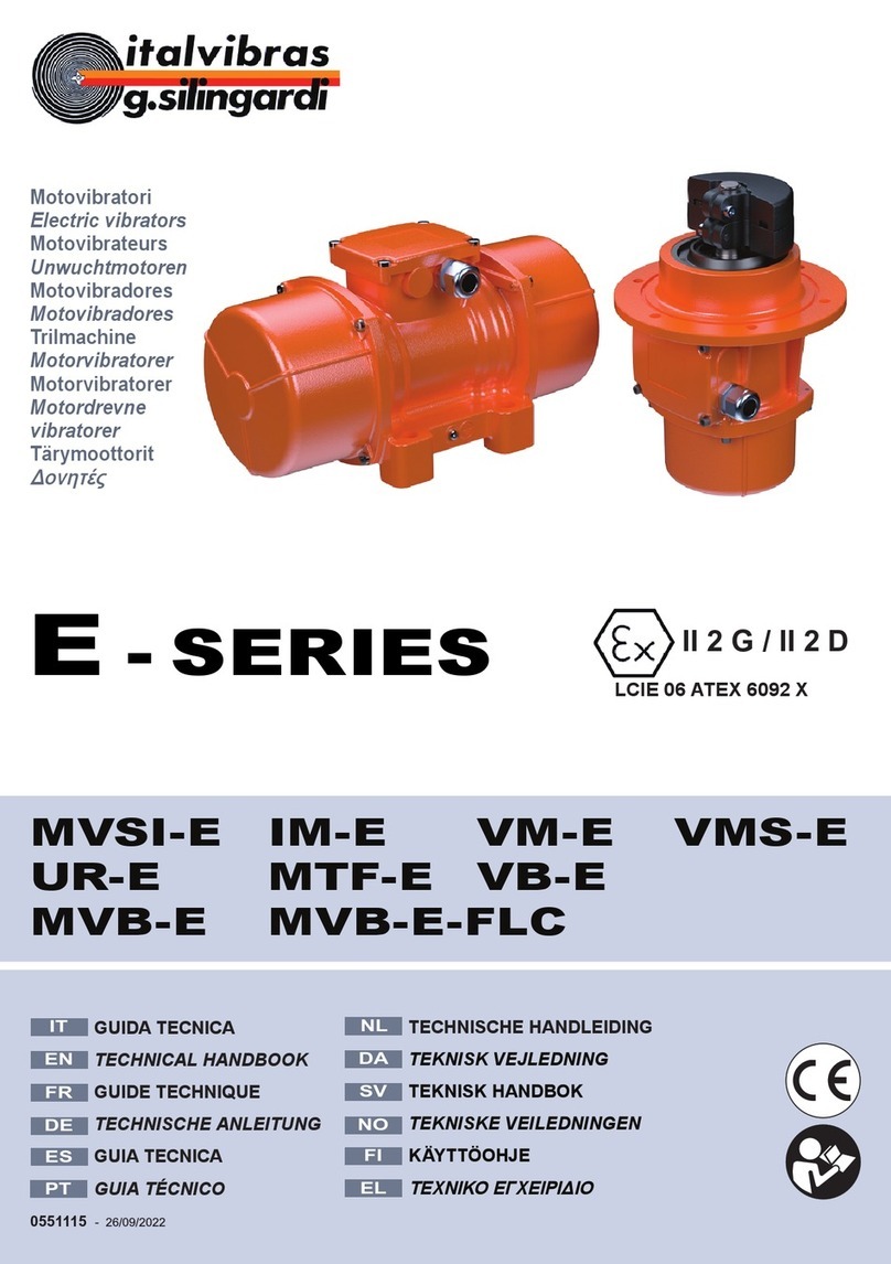 ITALVIBRAS GIORGIO SILINGARDI E Series Technical handbook