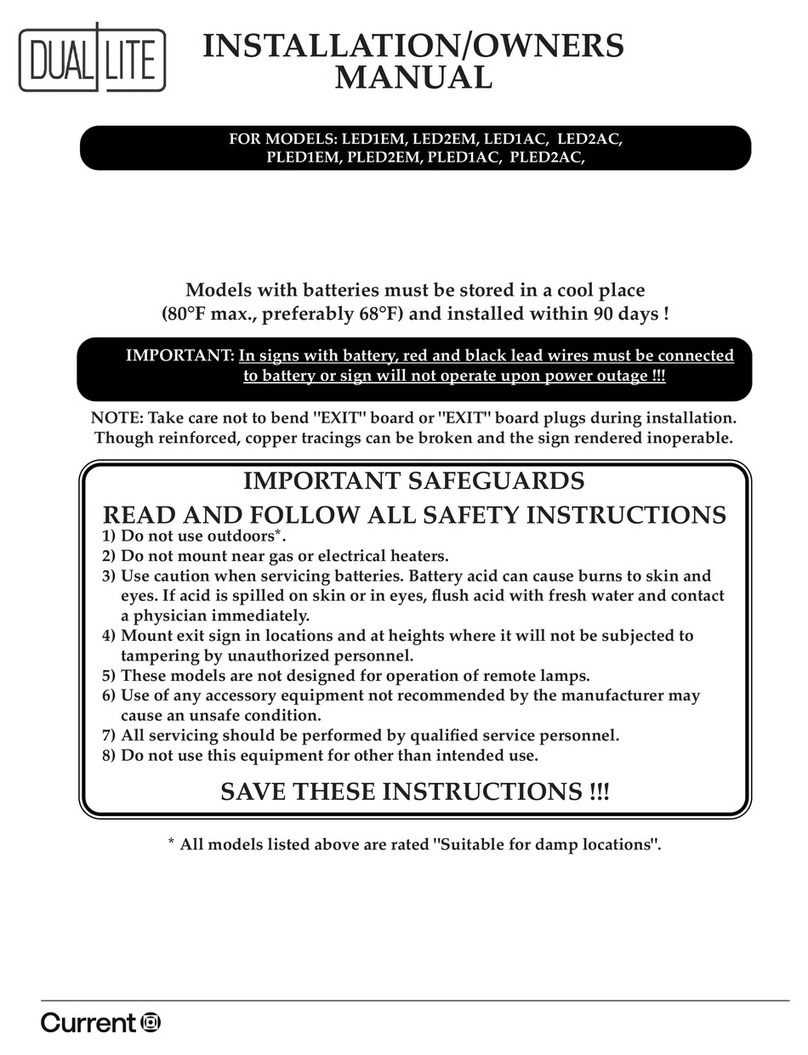 Current Dual-Lite LED1EM Operating instructions