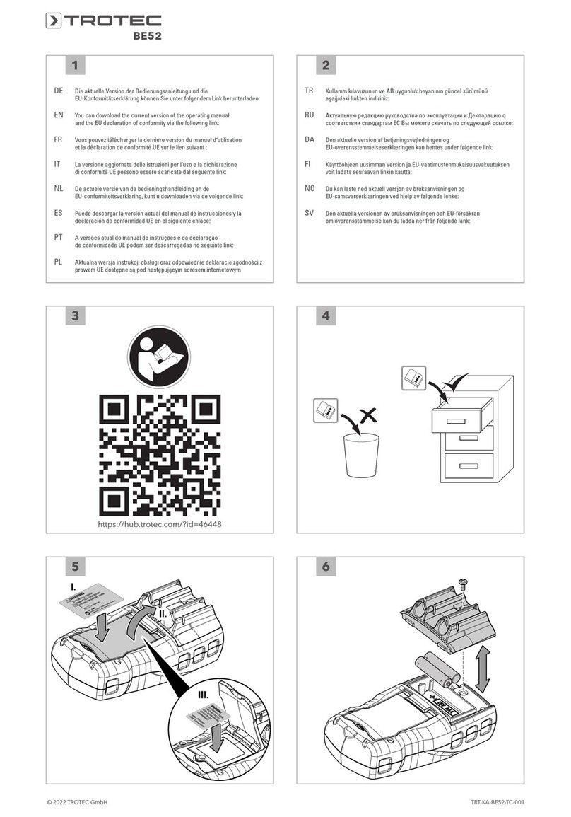 Trotec BE52 quick start guide
