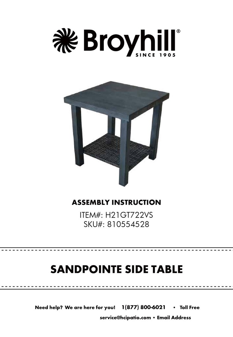 Broyhill Sandpointe H21GT722VS User manual