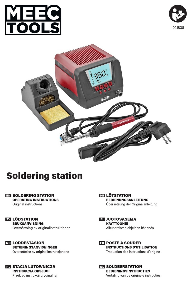 Meec tools 021838 operating instructions