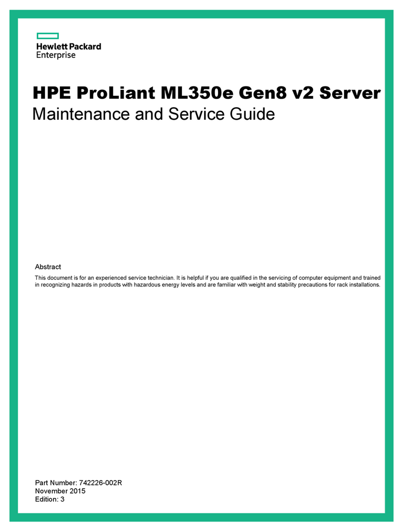 HP ProLiant ML350e Gen8 Manual