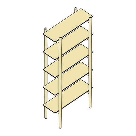 URBAN OUTFITTERS HUXLEY BOOKSHELF Assembly instructions