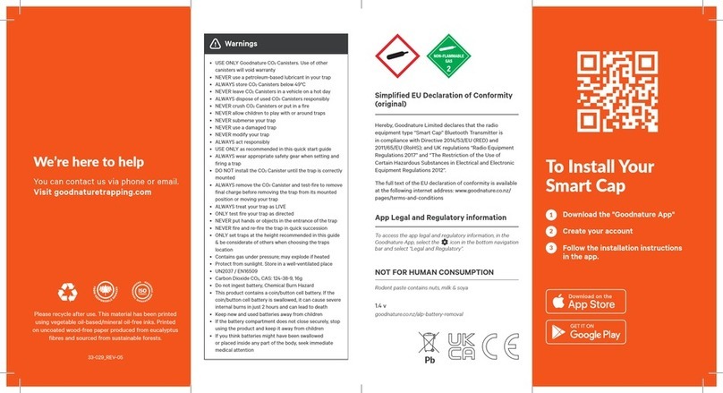 goodnature Smart Cap quick start guide