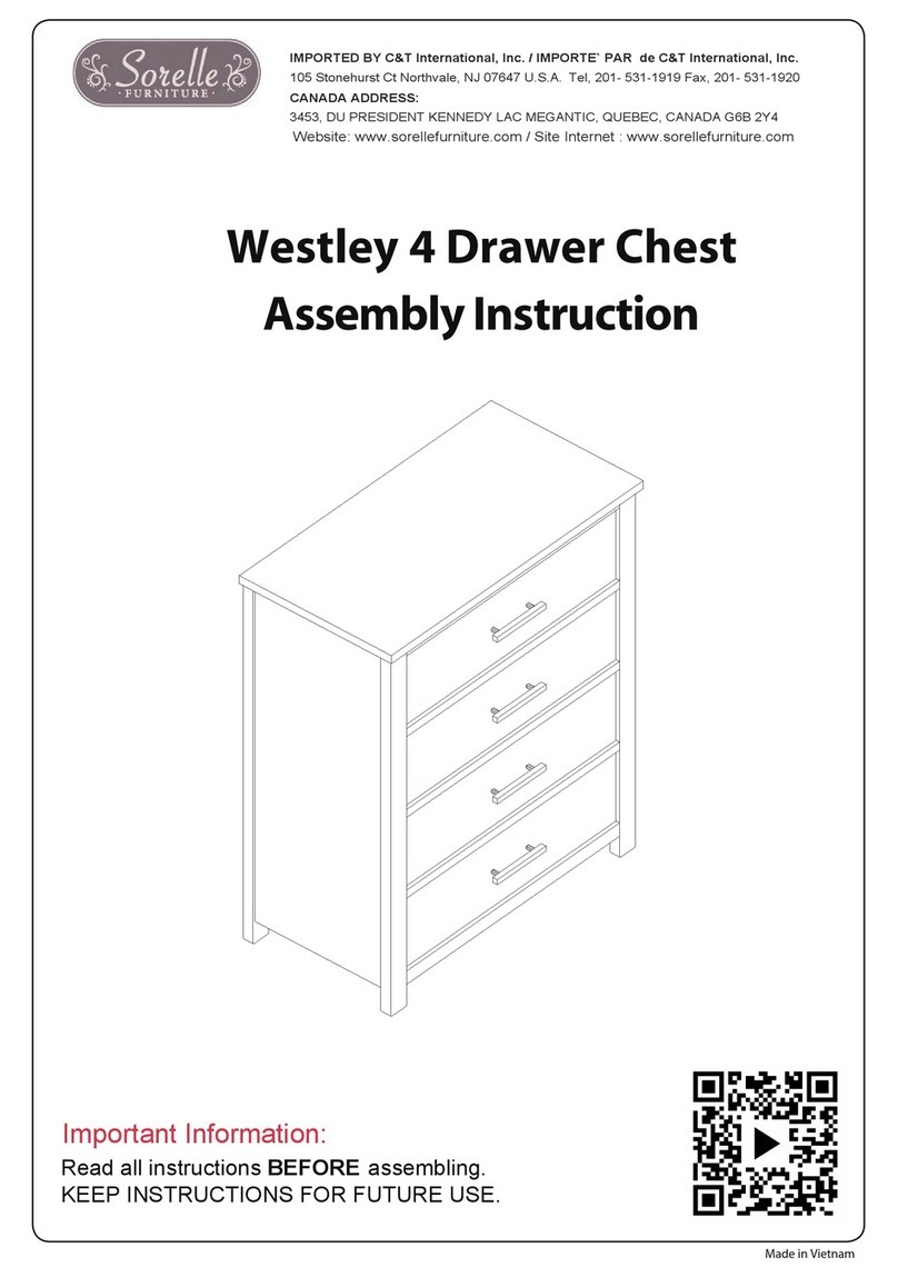 Sorelle Westley 4 Drawer Chest User manual