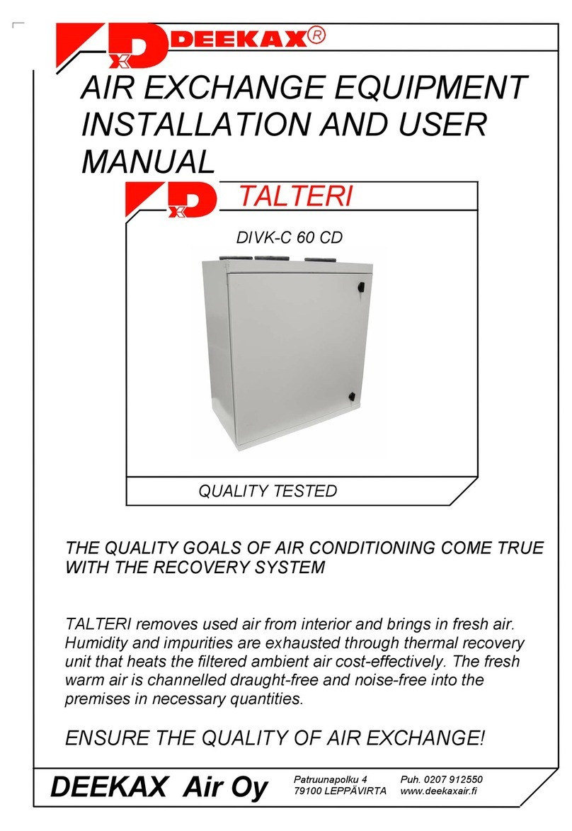 Deekax TALTERI DIVK-C 60 CD Installation and user manual Deekax TALTERI DIVK-C 60 CD Installation and user manual