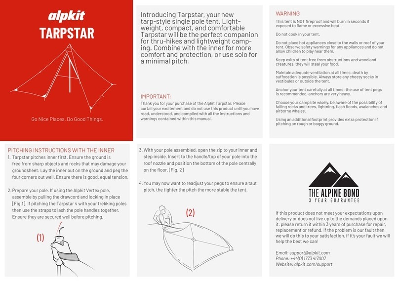 Alpkit TARPSTAR quick start guide