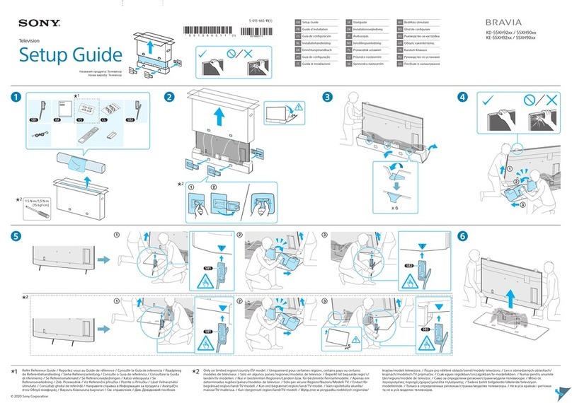 Sony Bravia KD-55XH92 Series Setup guide