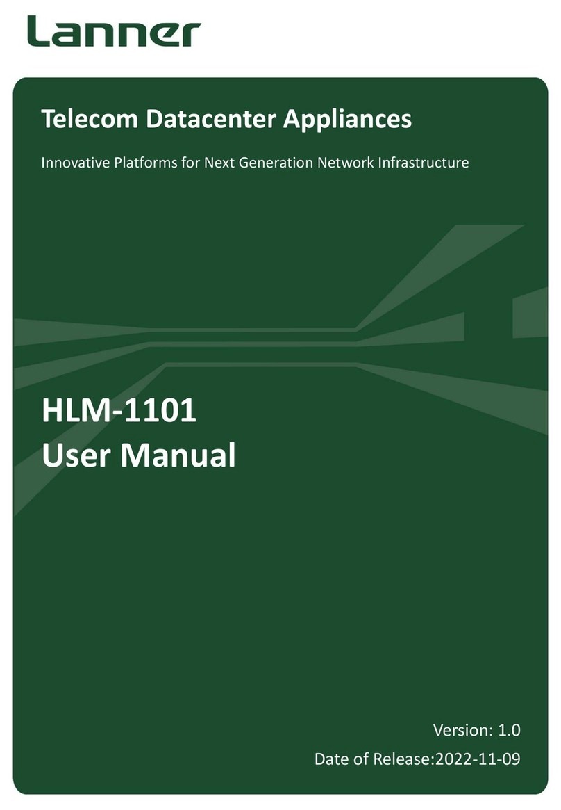 Lanner HLM-1101 User manual