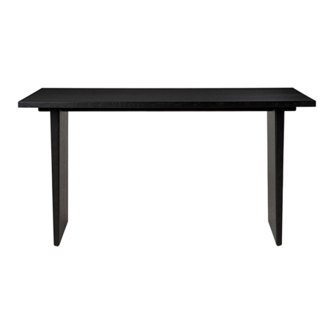 GUBI Private Desk 10083287 User manual
