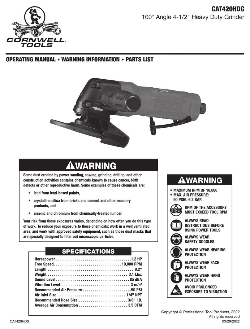 Cornwell Tools CAT420HDG operating instructions