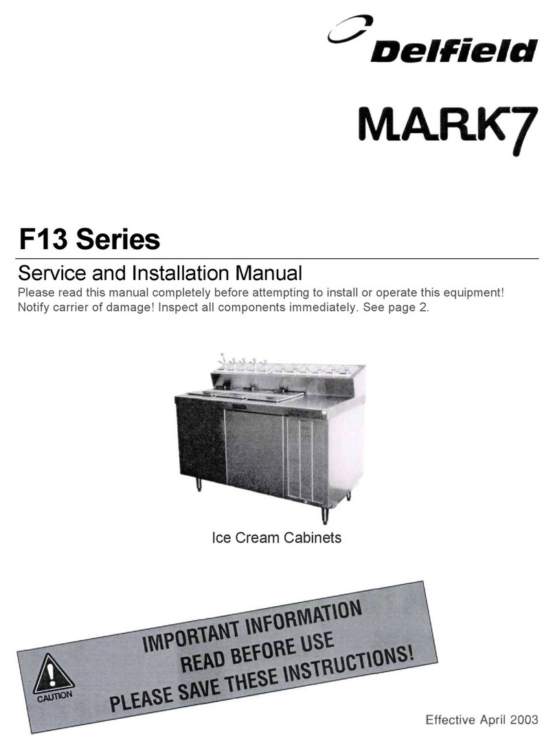 Delfield MARK7 F13 Series User manual