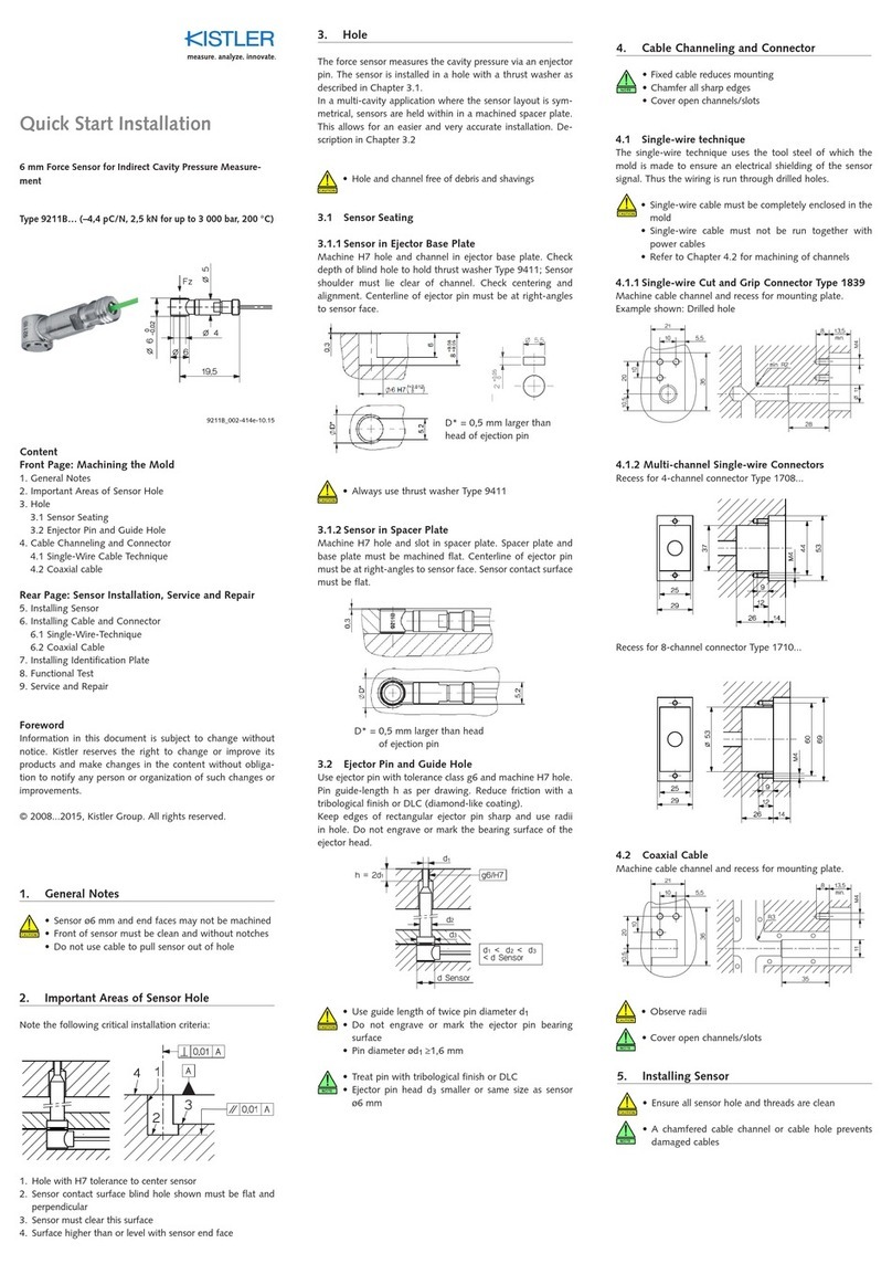 Kistler 9211B Series User manual