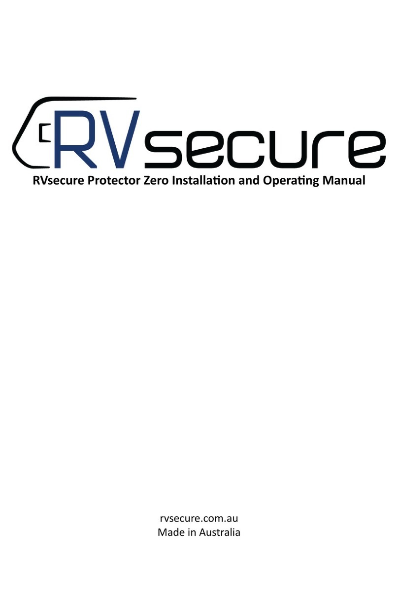 RVsecure Protector Zero Installation and operating manual