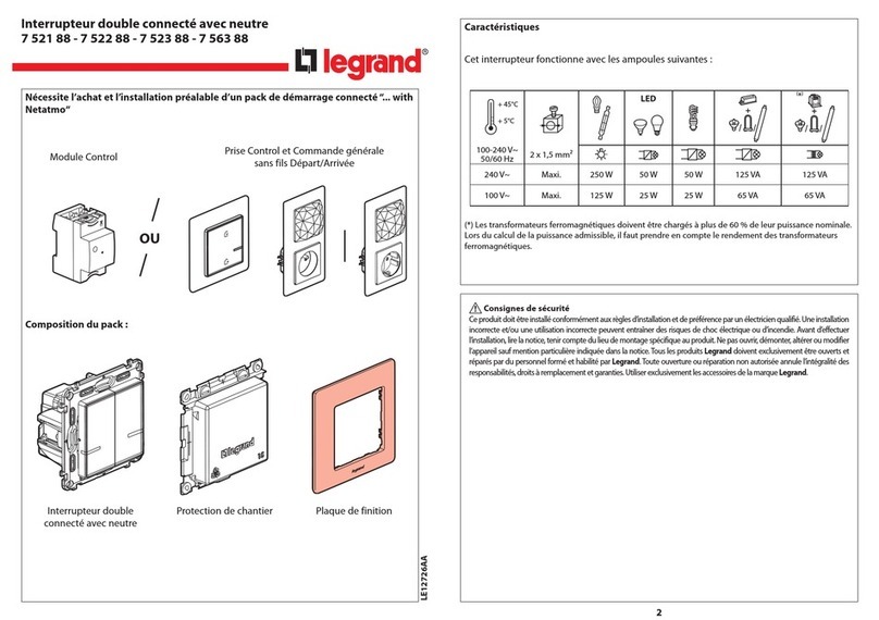 LEGRAND 7 521 88 manual