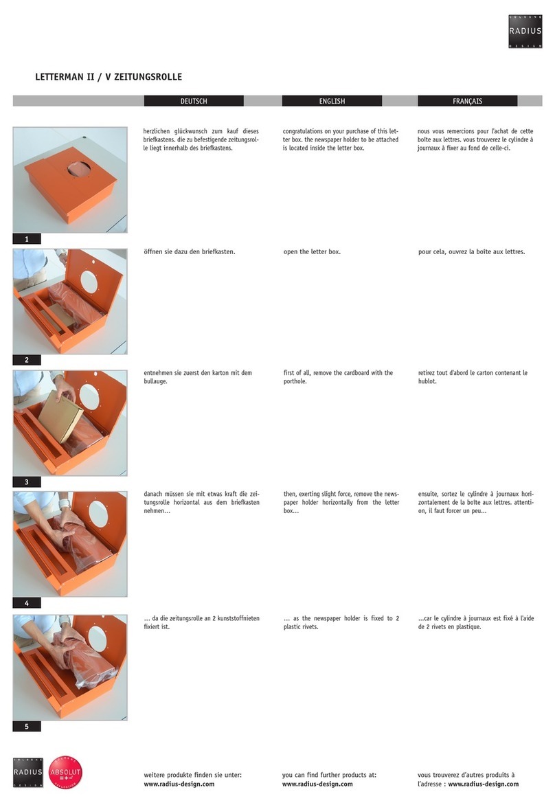 Radius Design Letterman II quick start guide Radius Design Letterman II quick start guide