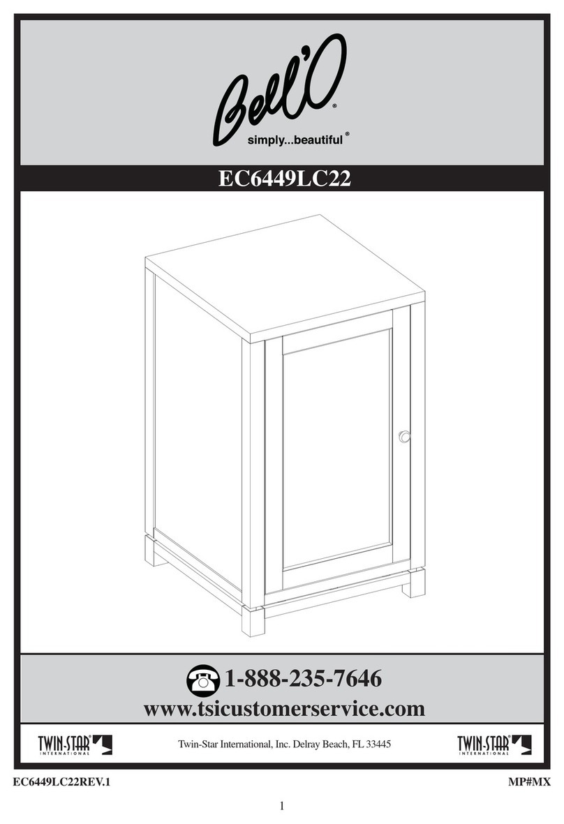 Twin-Star International Bell'O EC6449LC22 Assembly instructions Twin-Star International Bell'O EC6449LC22 Assembly instructions