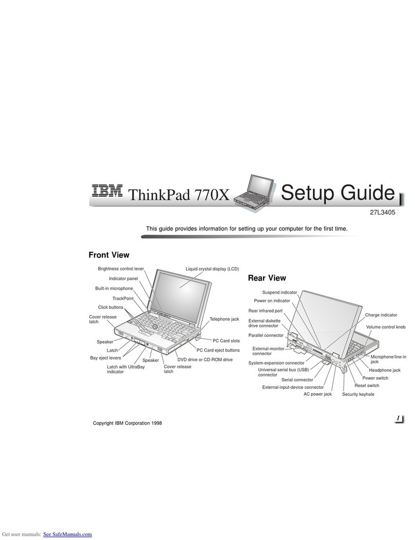 IBM ThinkPad 770X User manual IBM ThinkPad 770X User manual