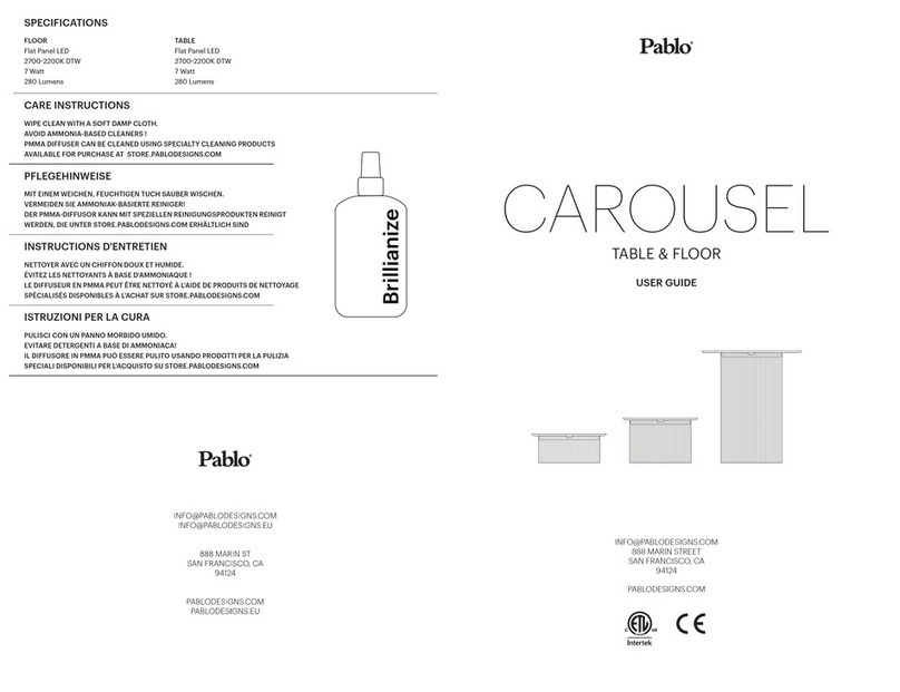 Pablo CAROUSEL User manual