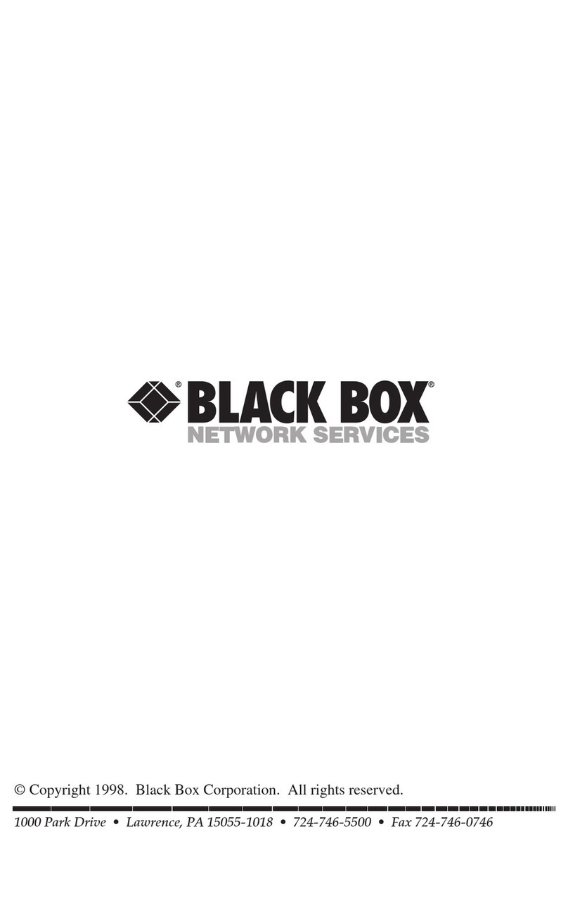 Black Box SWI037A User manual
