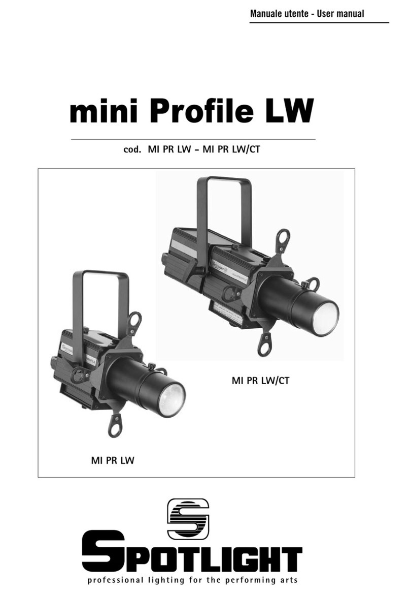Spotlight mini Profile LW Series user manual