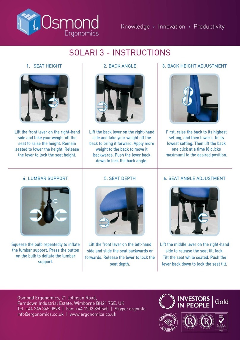 Osmond Ergonomics SOLARI 3 manual