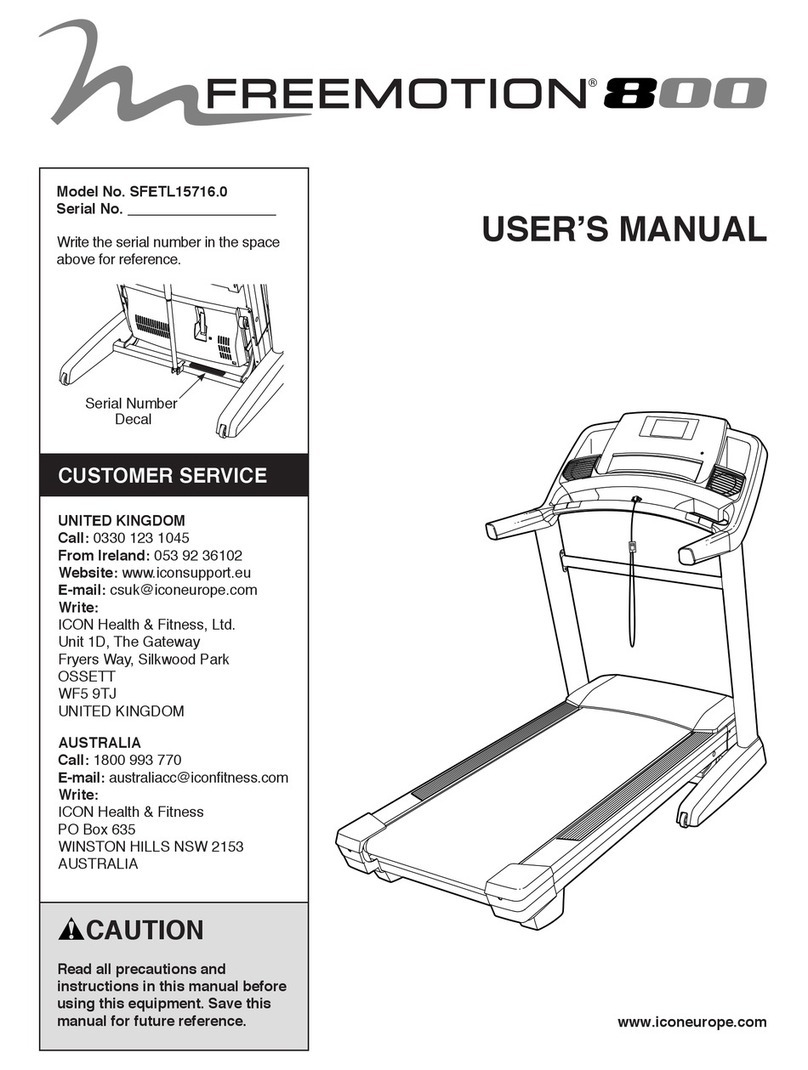 FREE MOTION 800 user manual