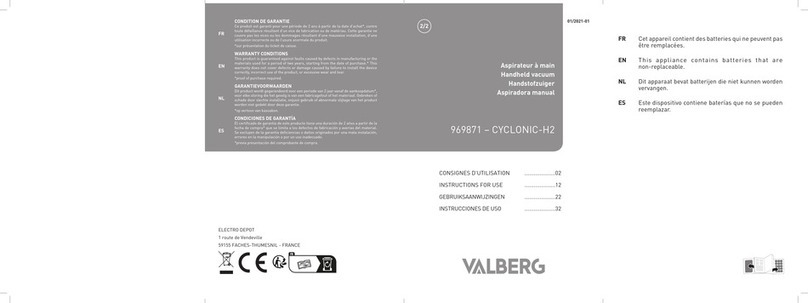 VALBERG CYCLONIC-H2 Instructions for use