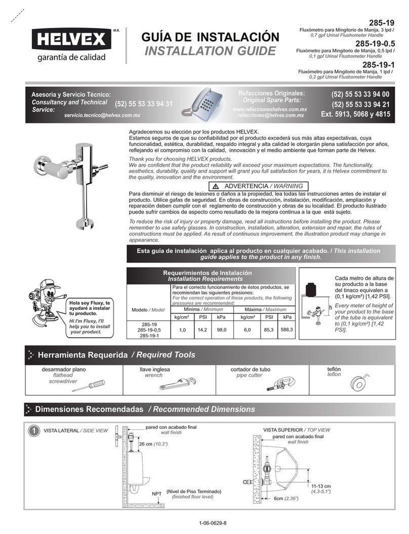 Helvex 285-19 installation guide