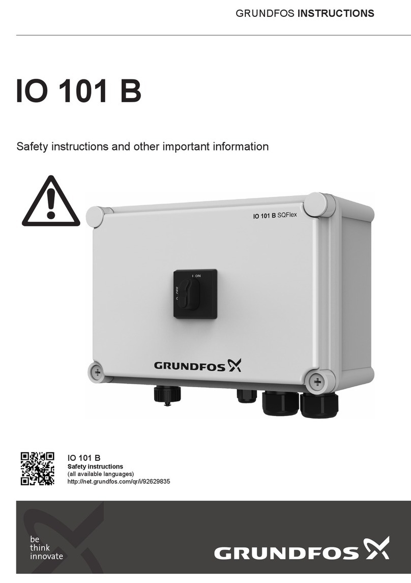 Grundfos IO 101 B User manual Grundfos IO 101 B User manual