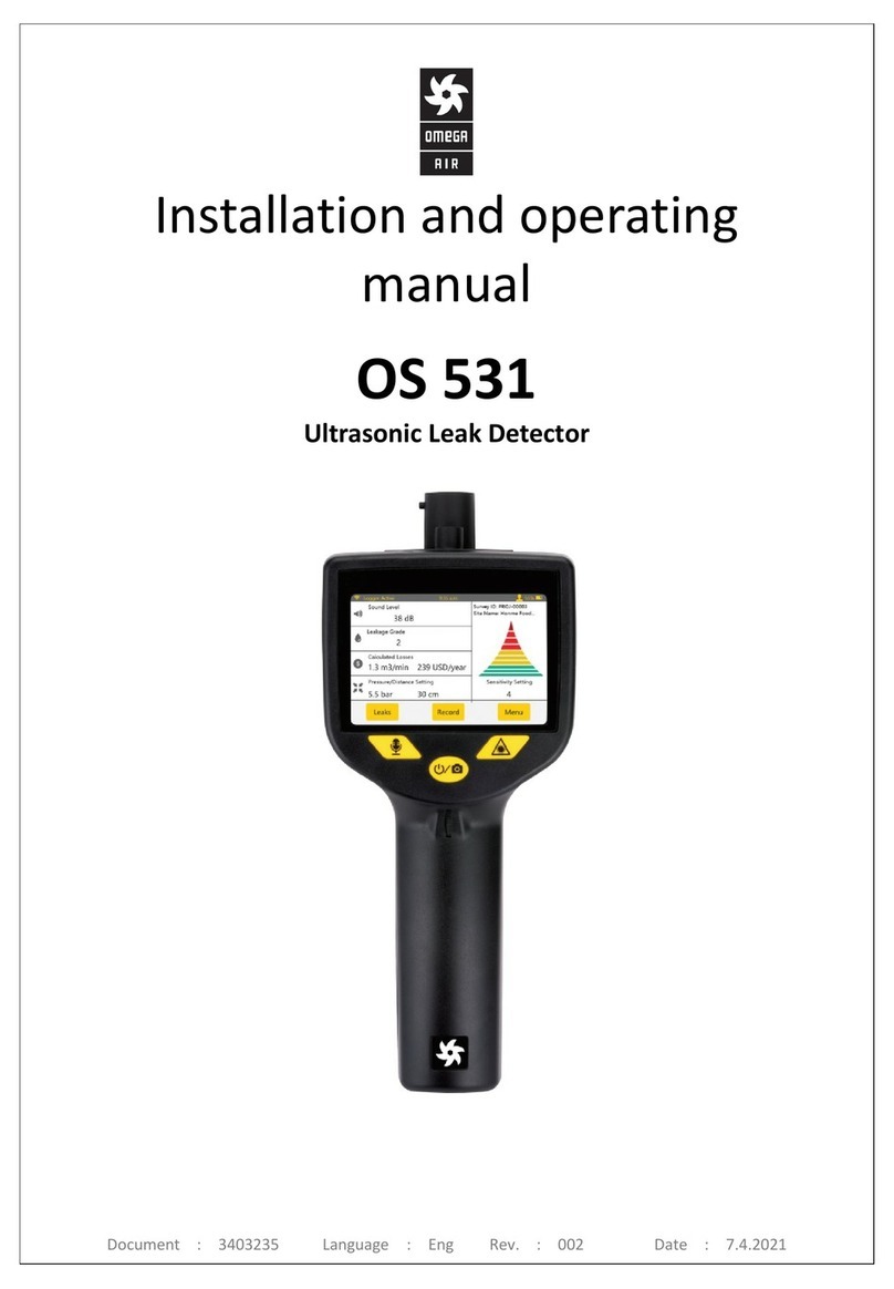 Omega OS 531 Installation and operating manual