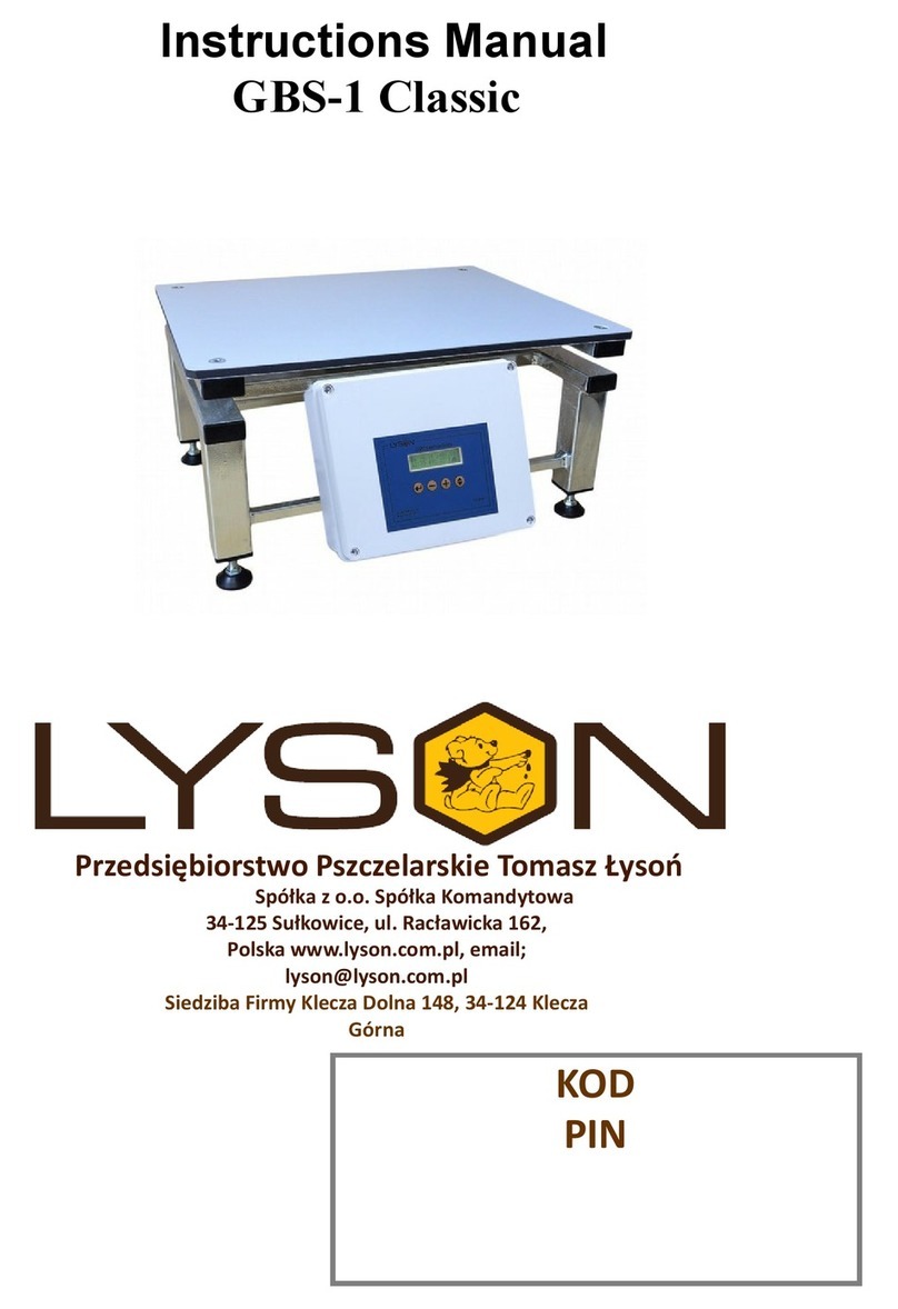 LYSON GBS-1 Classic instruction manual