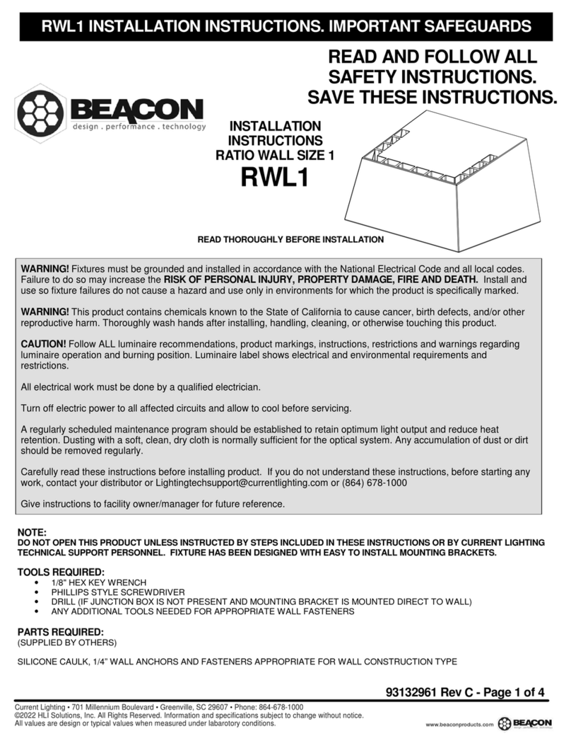 Beacon RWL1 installation instructions