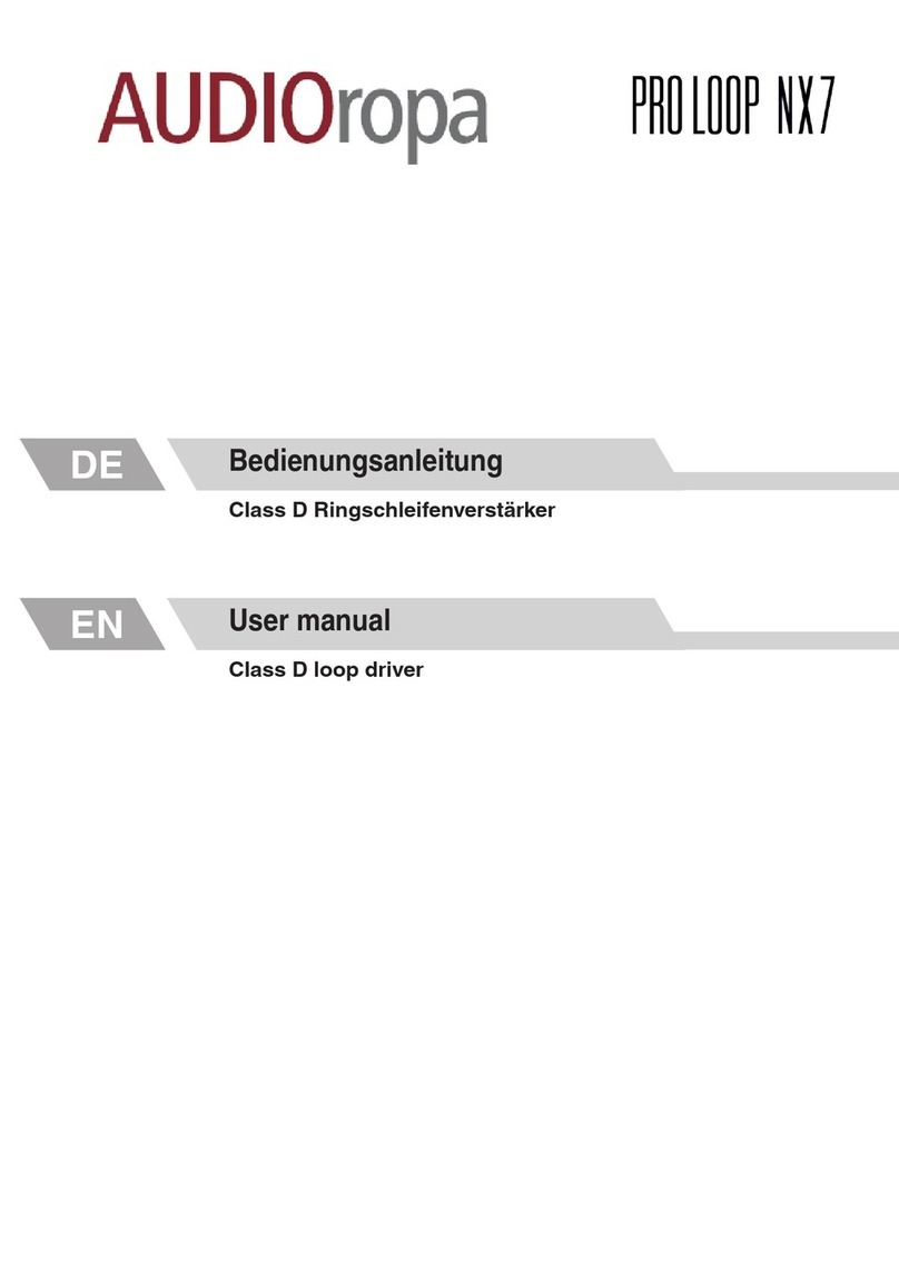 AUDIOropa PRO LOOP NX7 user manual