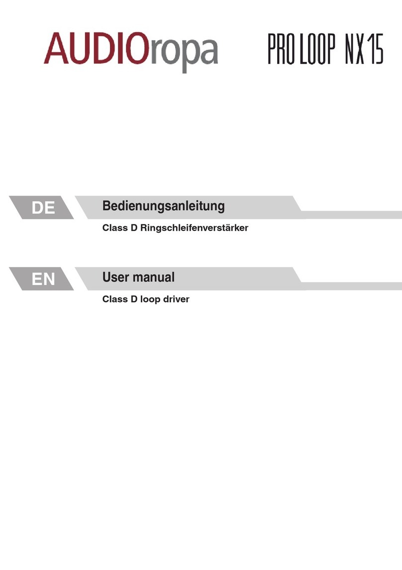AUDIOropa PRO LOOP NX15 User manual