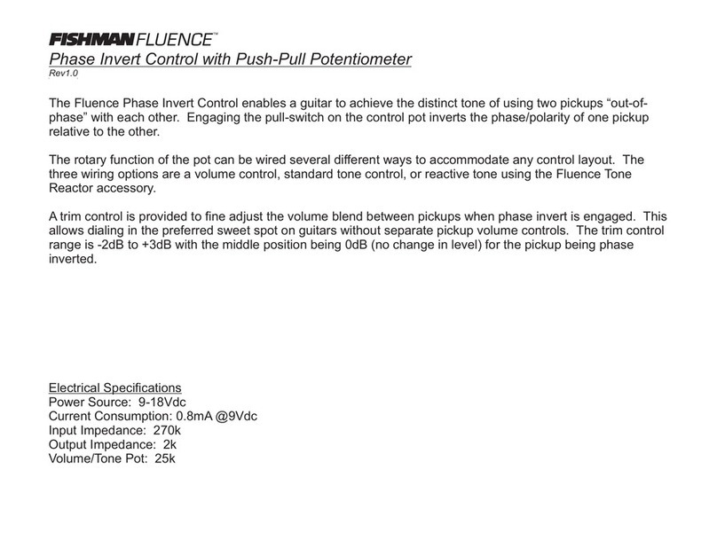 Fishman FLUENCE instruction manual