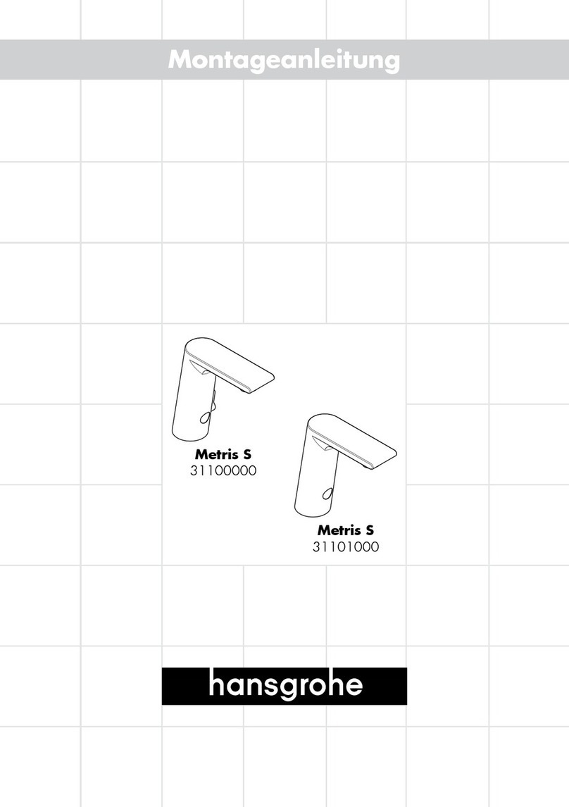 Hans Grohe Metris S 31100000 installation instructions