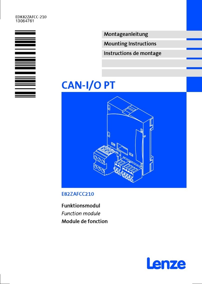 Lenze E82ZAFCC210 User manual