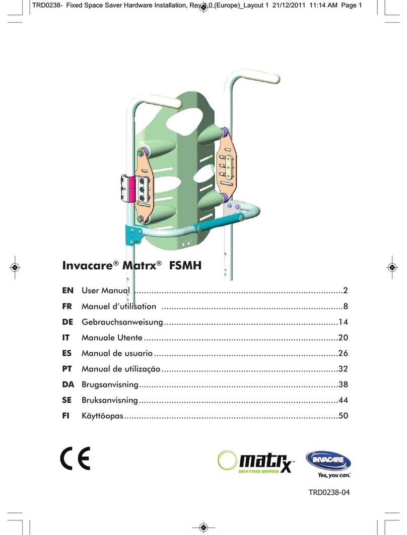 Invacare Matrx FSMH TRD0238 User manual Invacare Matrx FSMH TRD0238 User manual