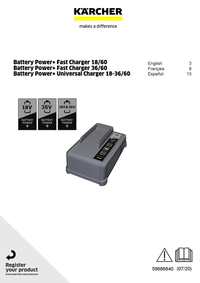 Kärcher Battery Power+ Fast Charger 18/60 User manual