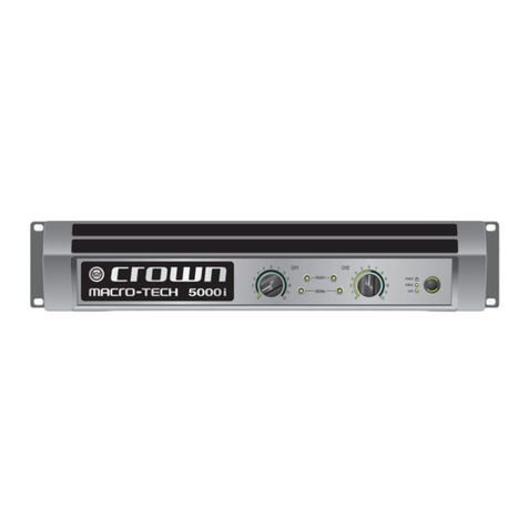 Harman Crown Macro-Tech i Series Operation manual Harman Crown Macro-Tech i Series Operation manual