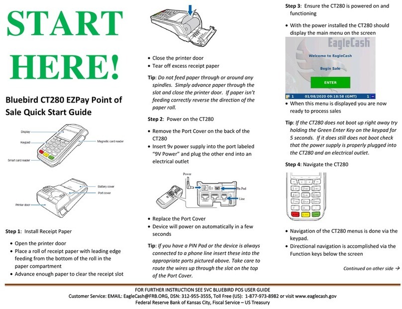 Bluebird CT280 quick start guide