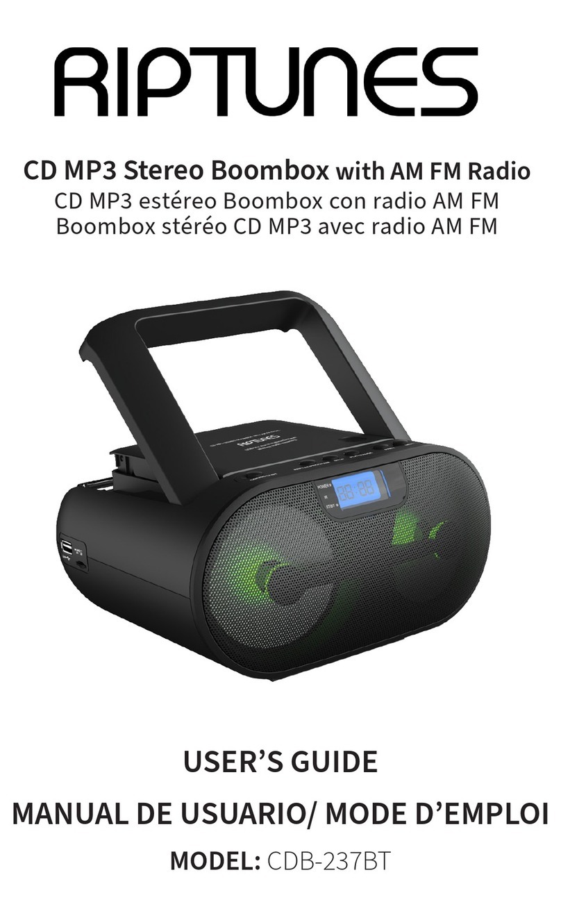 RIP TUNES CDB-237BT user guide