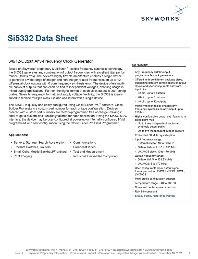 Skyworks Si5332 manual