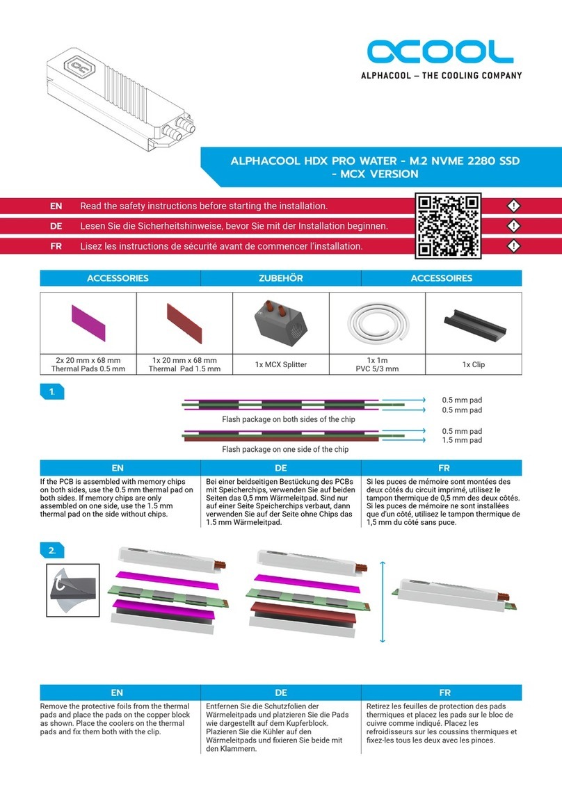 Alphacool HDX PRO WATER quick start guide