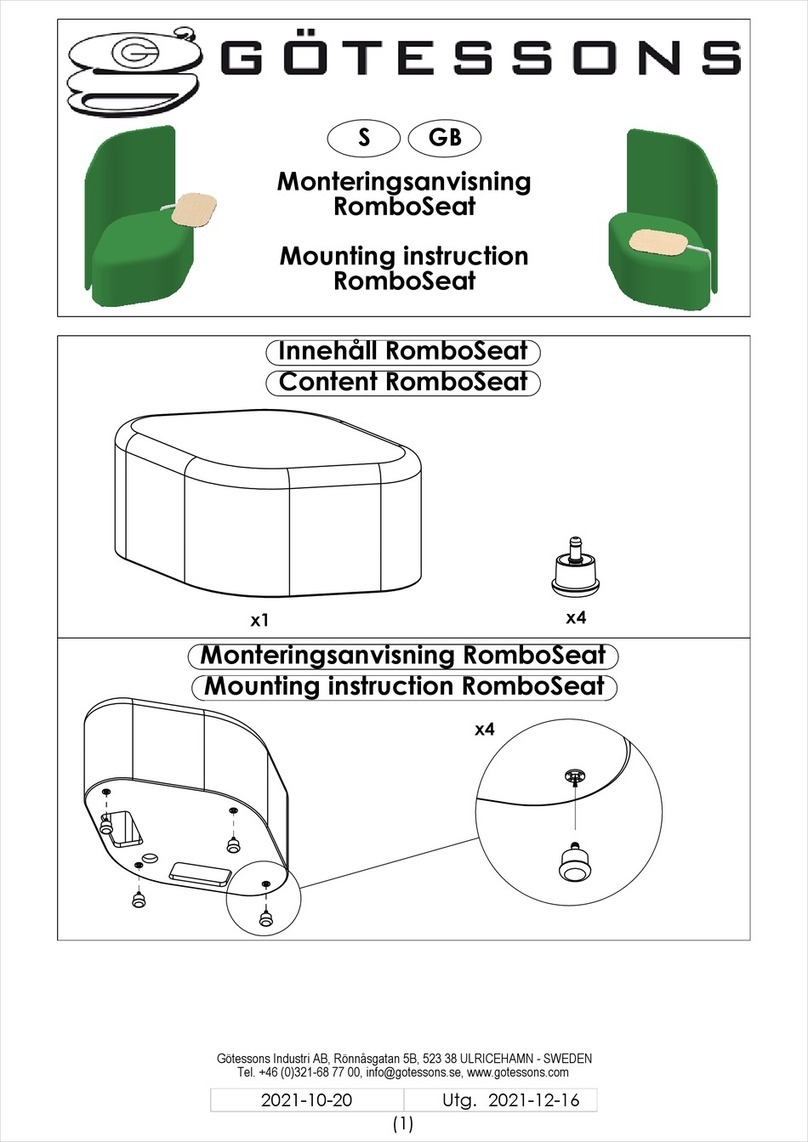 Gotessons RomboSeat Mounting instruction