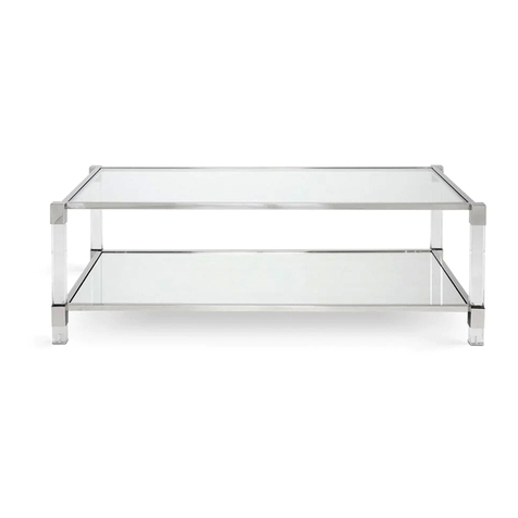 ELLA+ROSS Truman Acrylic Coffee Table Assembly instructions