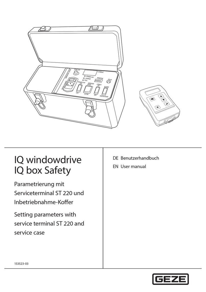 GEZE IQ windowdrive user manual