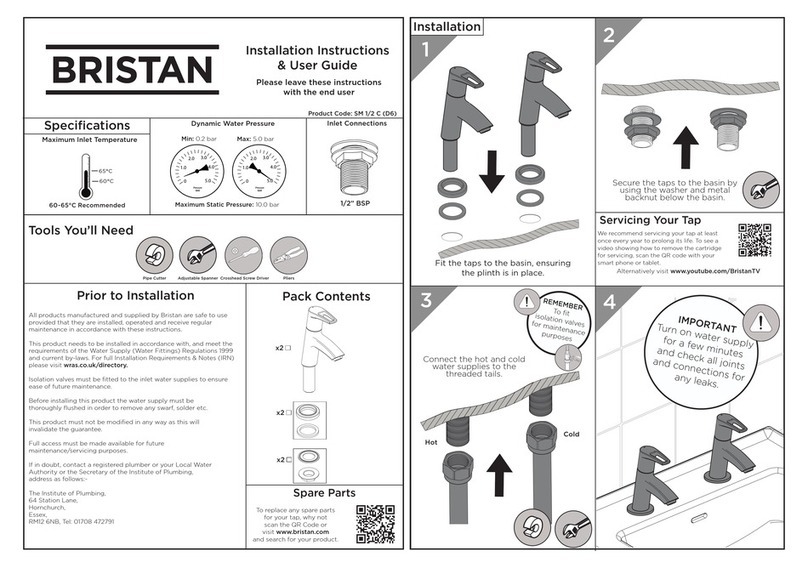Bristan SMILE SM 1/2 C D6 Wiring diagram