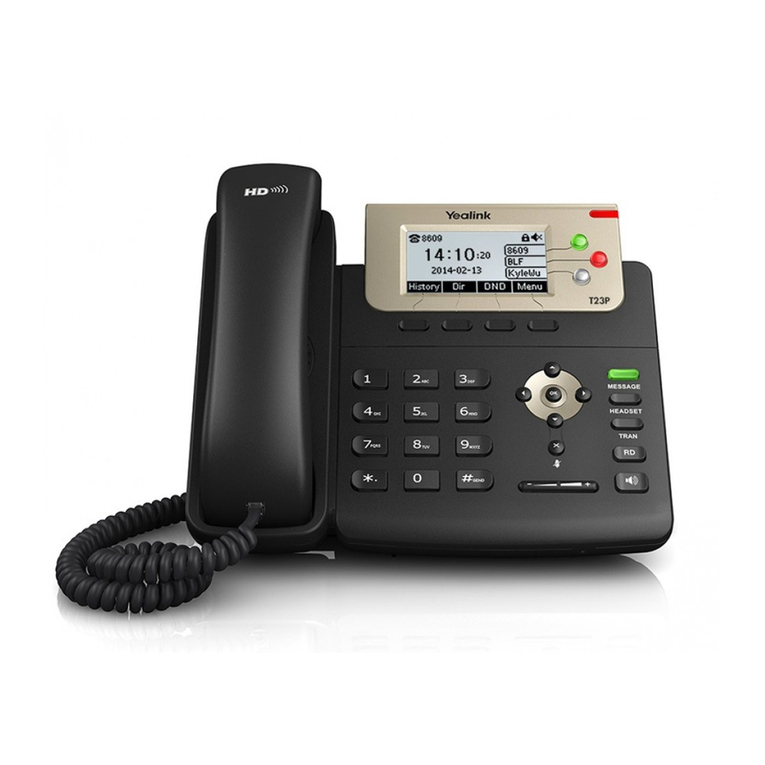 Yealink SIP-T23G User manual
